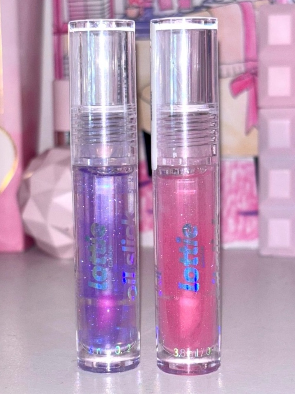 🆕 Lottie London Oil Slick Nourishing Lip Oil Duo